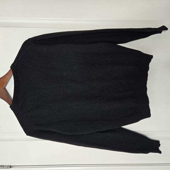 Vintage Burberrys Black Wool Crewneck Sweater Men’s Small Knight Logo Classic - Picture 4 of 9